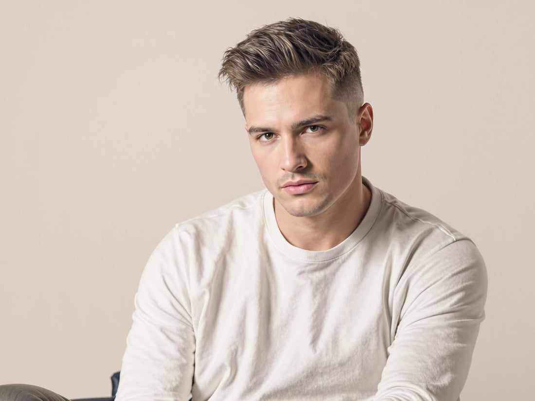Modern man with clean haircut and minimalist style