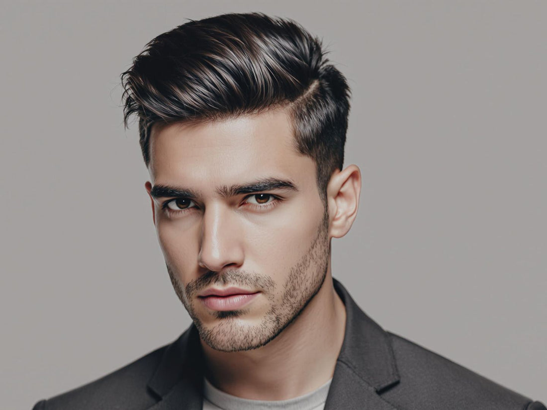 Man with trendy 2025 haircut and minimalist style