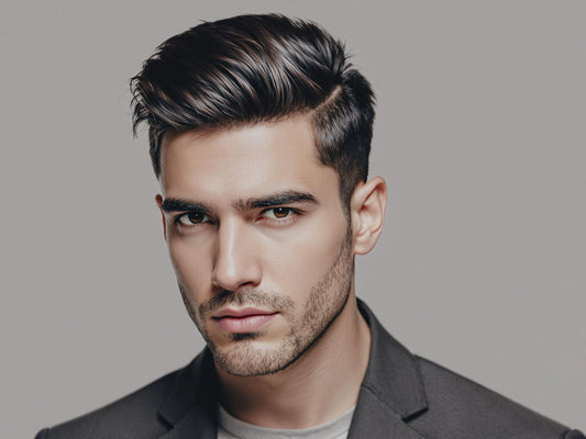 Man with trendy 2025 haircut and minimalist style