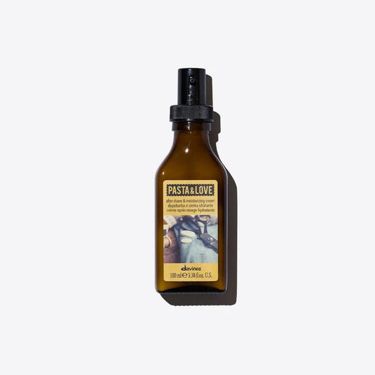 Davines After Shave & Moisturizing Cream in brown bottle providing post-shave hydration and skin nourishment for a soft, revitalized feel.