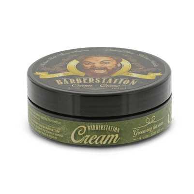 Barberstation Cream for grooming - smooth application with a polished look, nourishes hair, essential for modern gentleman's grooming routine
