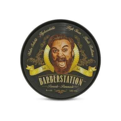 Barberstation Pomade tin with strong hold and high shine for versatile hair styling