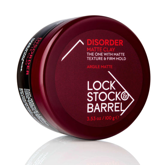 Lock Stock & Barrel Disorder Matte Clay 3.53 Oz / 100 G Hair Product with Strong Hold and Matte Finish