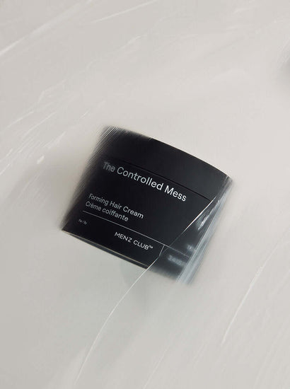 The Controlled Mess Forming Hair Cream for men, offers definition, shine, and guilt-free grooming without parabens, palm oil, or sulfates.