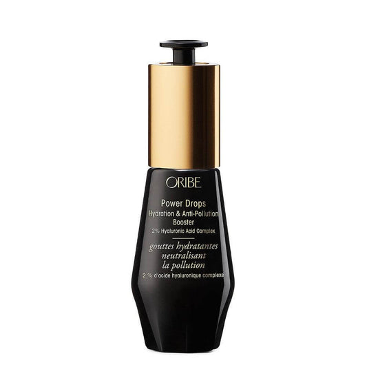 Oribe Power Drops Hydration & Anti-Pollution Booster bottle for hair hydration and environmental protection