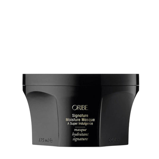 Oribe Signature Moisture Masque container for dry and damaged hair on a white background