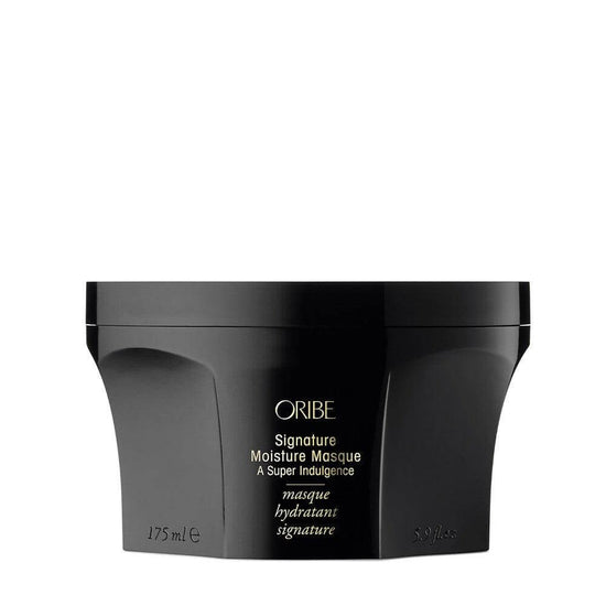 Oribe Signature Moisture Masque container for dry and damaged hair on a white background