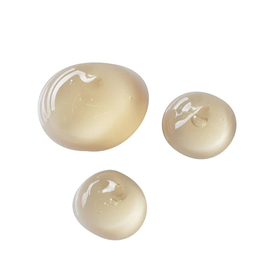 Yon-Ka Under Eye Gel texture - three gel droplets showcasing consistency